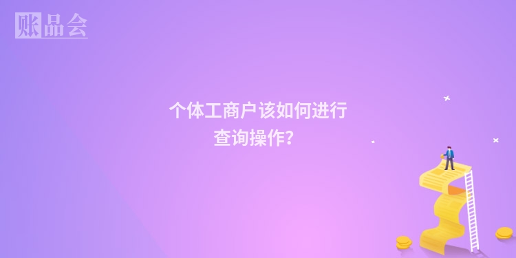 个体工商户该如何进行查询操作？