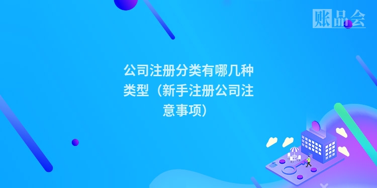 公司注册分类有哪几种类型（新手注册公司注意事项）