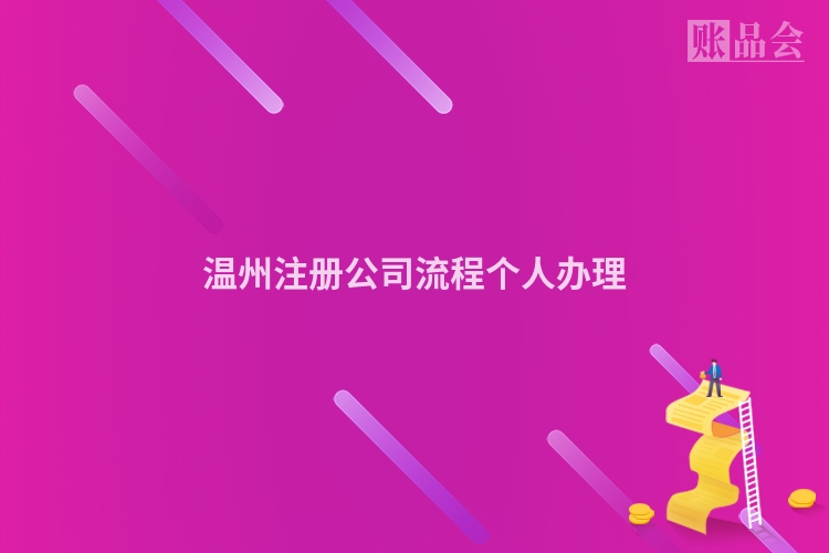 温州注册公司流程个人办理